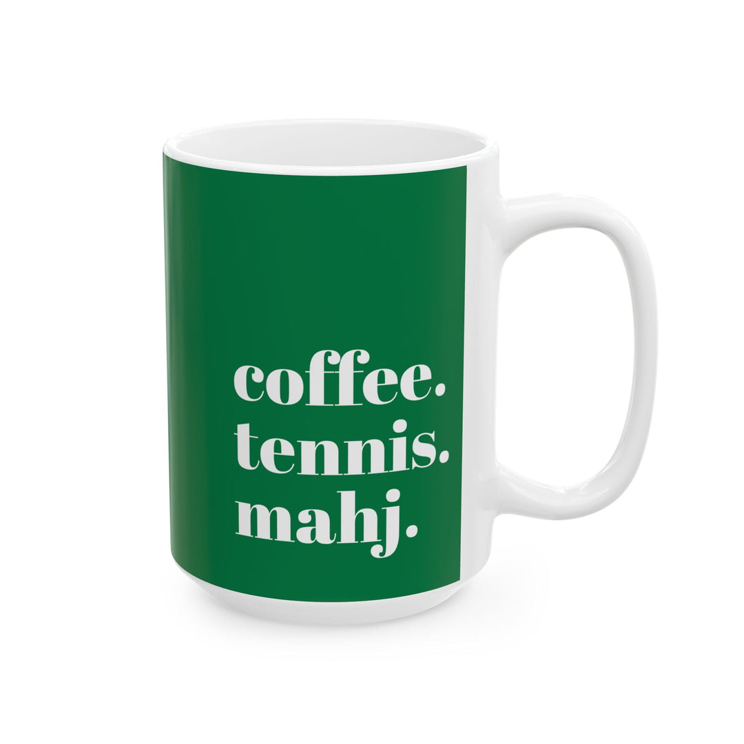 coffee. tennis. mahj.