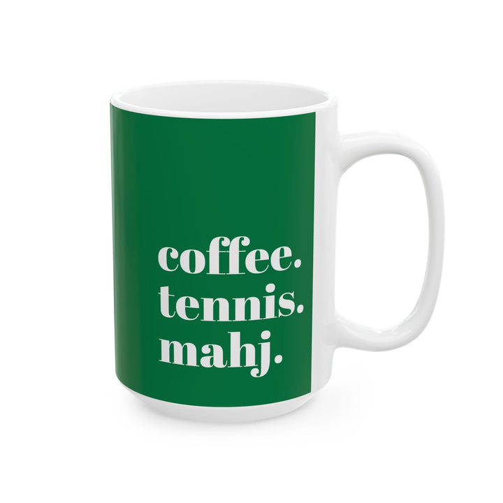 coffee. tennis. mahj.