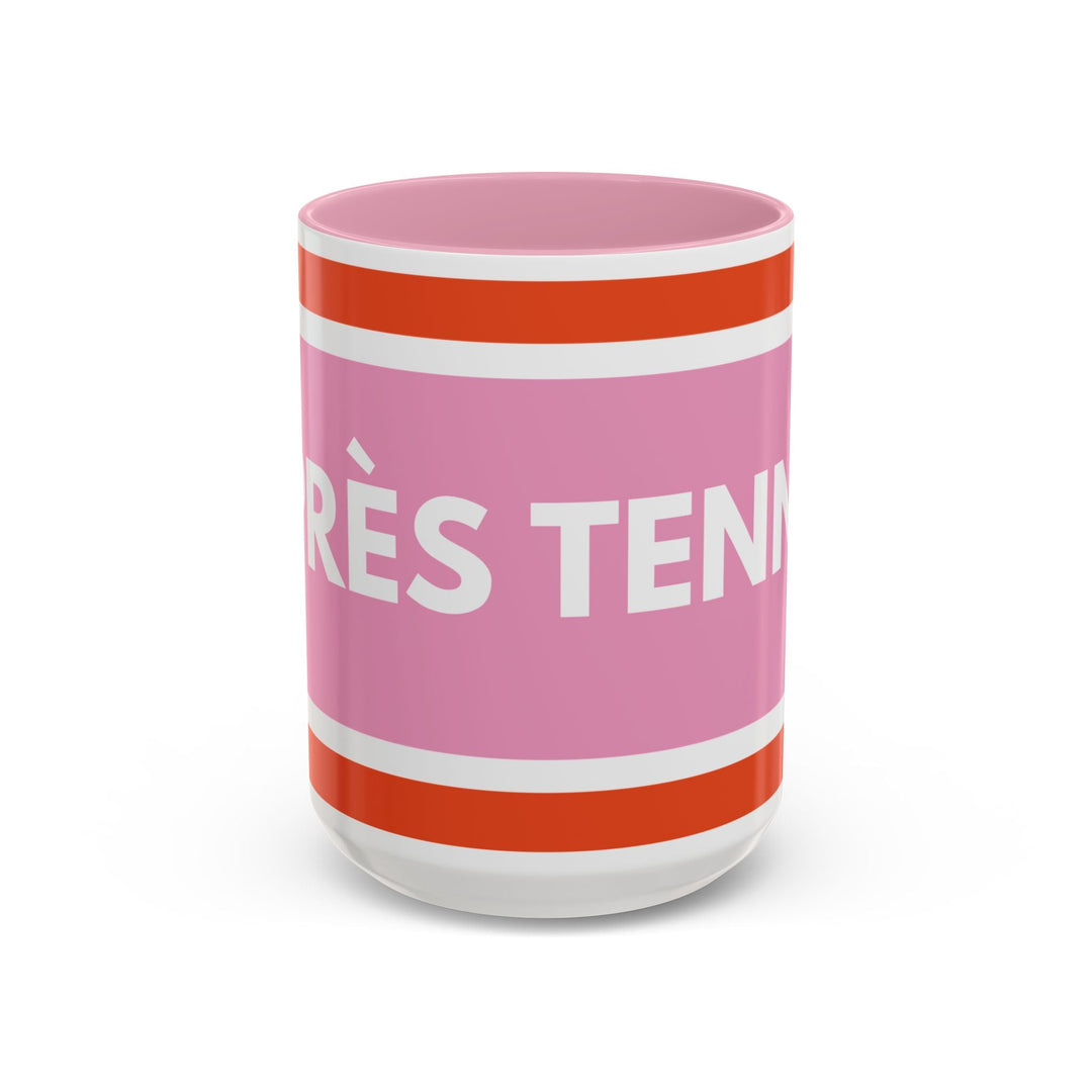 Très Tennis Colorful Coffee Mug — Pink & Red 11oz/15oz