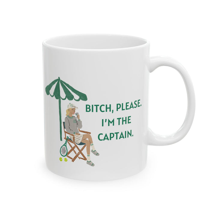 Tennis Captain Mug--Light Hair