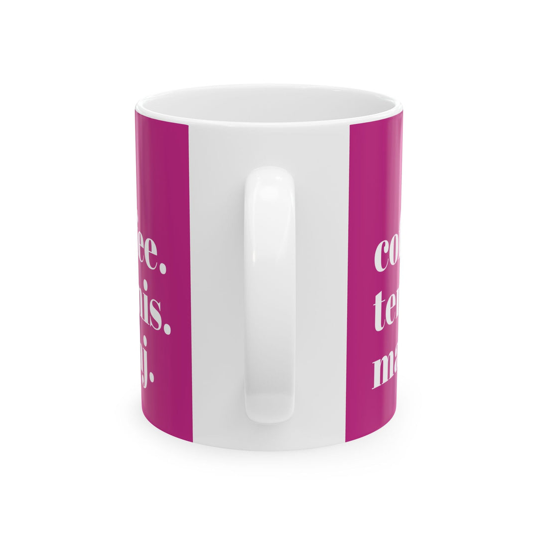 coffee. tennis. mahj.