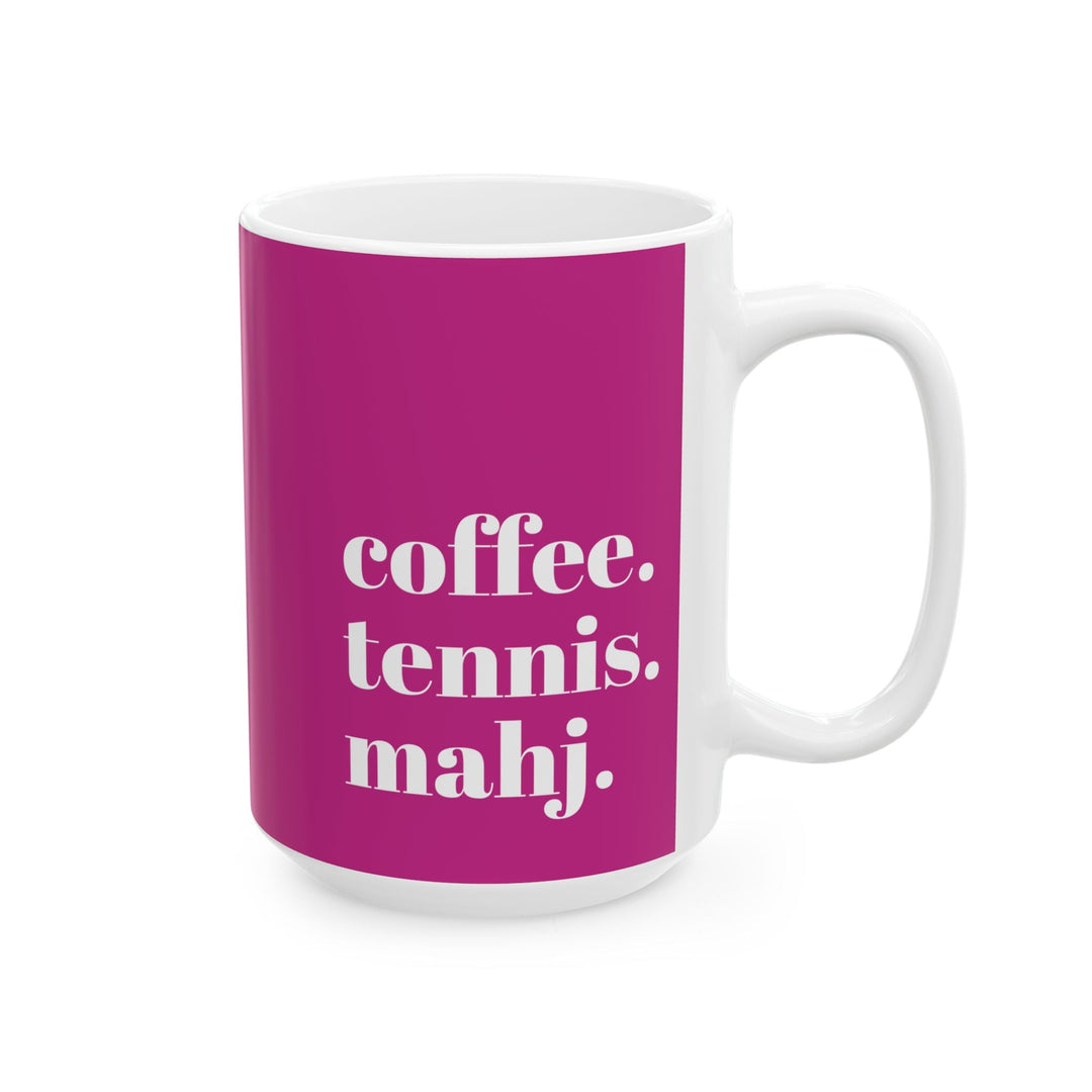 coffee. tennis. mahj.