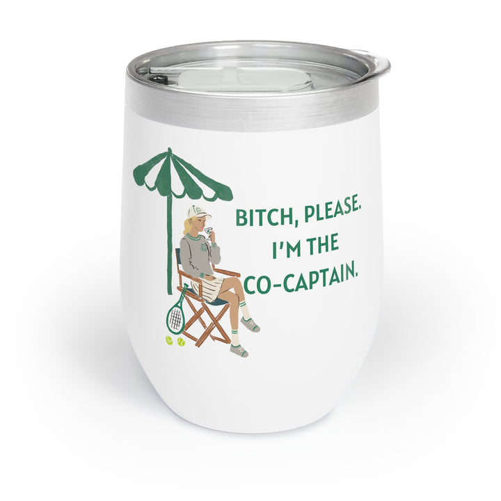 Tennis CoCaptain Wine Tumbler Light Hair