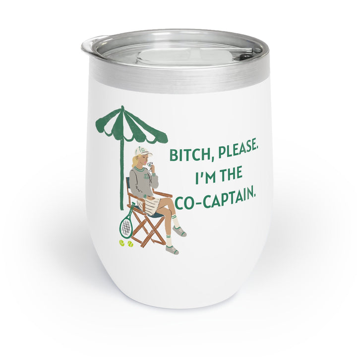 Tennis CoCaptain Wine Tumbler Light Hair