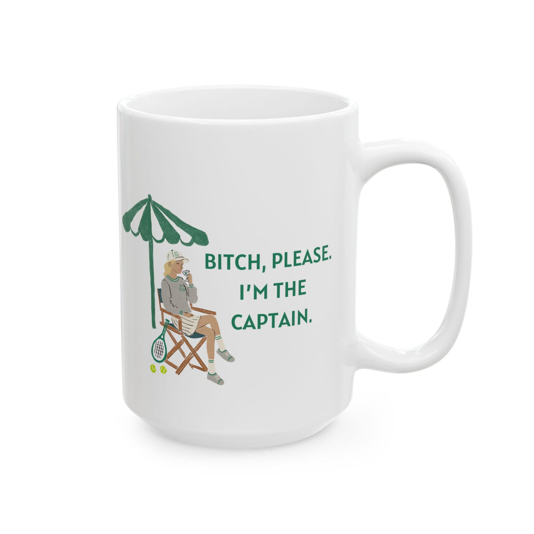 Tennis Captain Mug--Light Hair