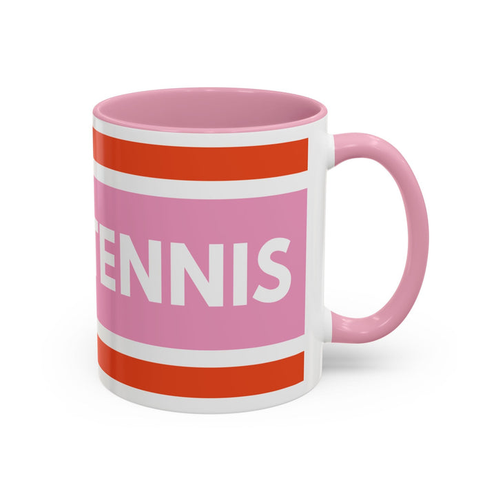 Très Tennis Colorful Coffee Mug — Pink & Red 11oz/15oz