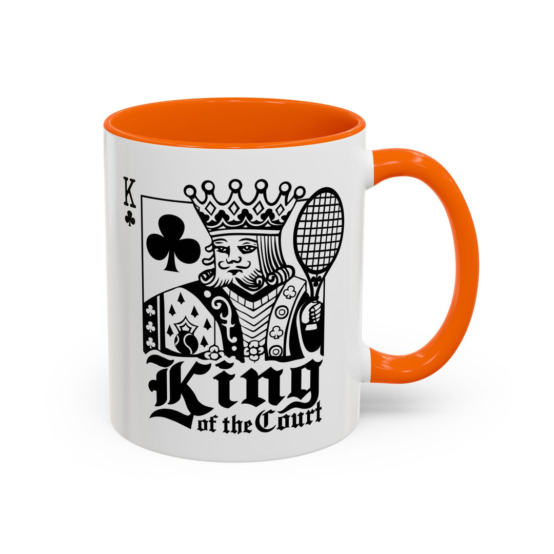 King of the Court Coffee Mug, Tennis Gift, Sports Fan Mug, Men's Holiday Present
