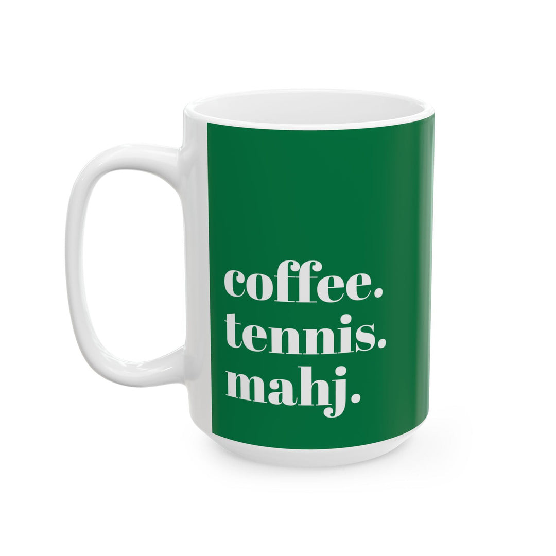 coffee. tennis. mahj.