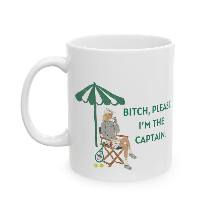 Tennis Captain Mug--Light Hair