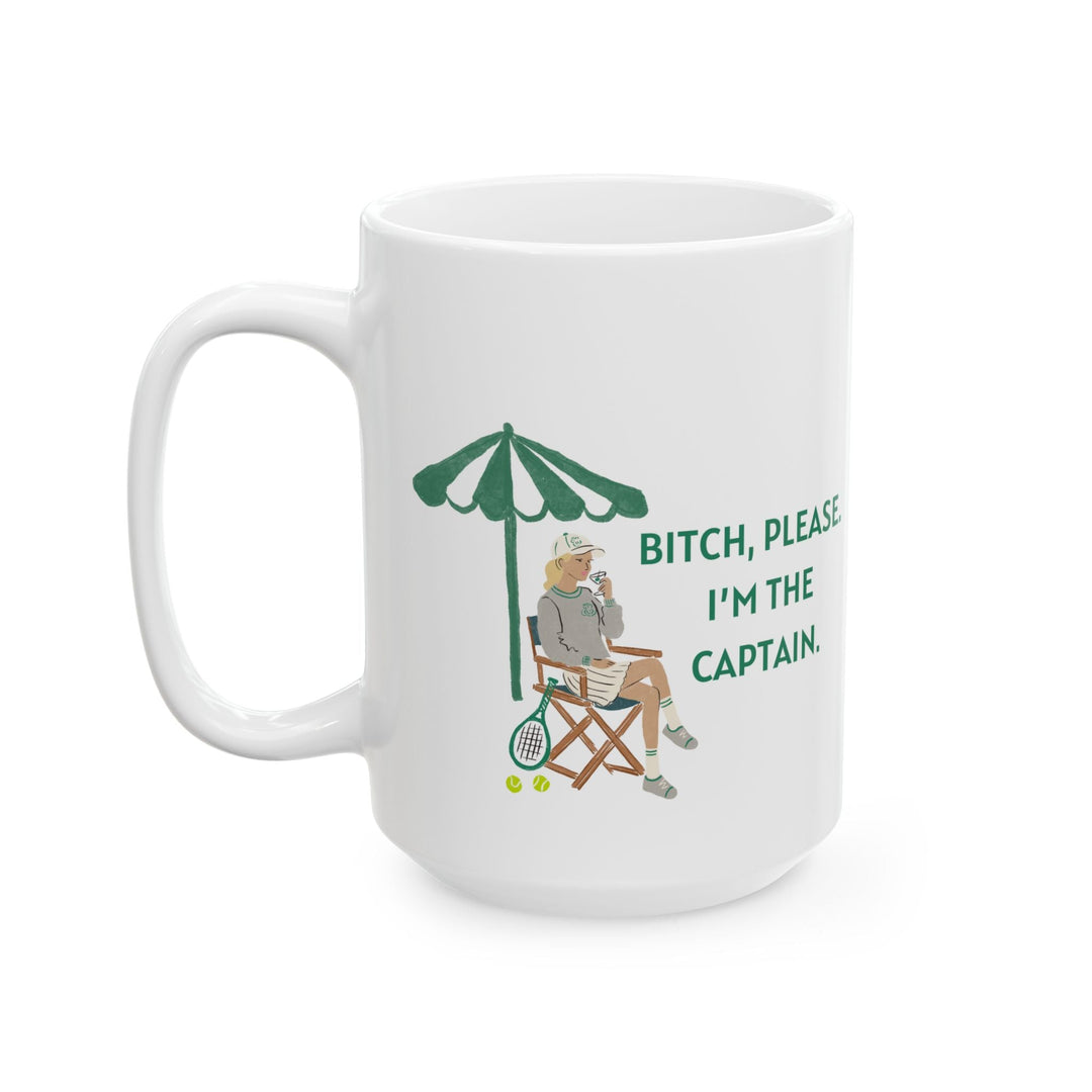 Tennis Captain Mug--Light Hair