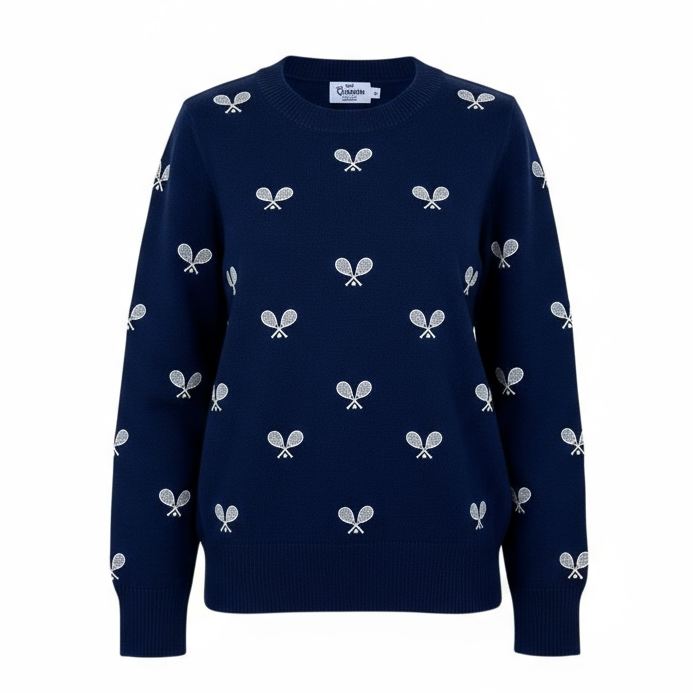 Tennis Sweater Boyfriend Fit