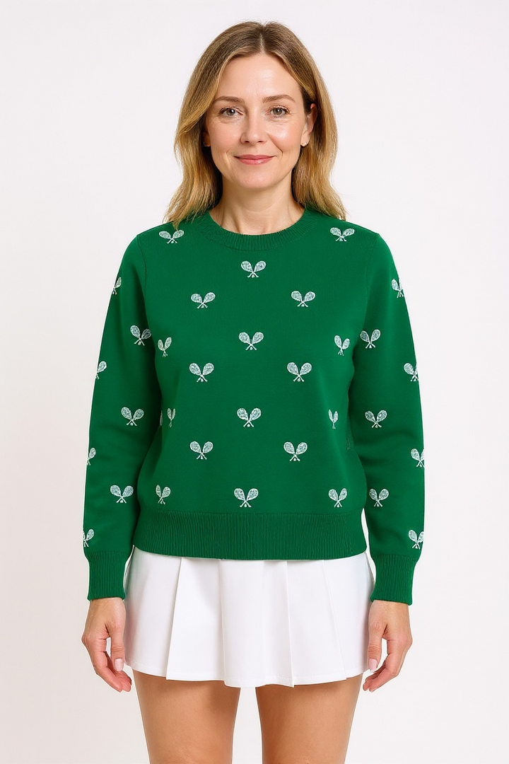 Tennis Sweater Boyfriend Fit
