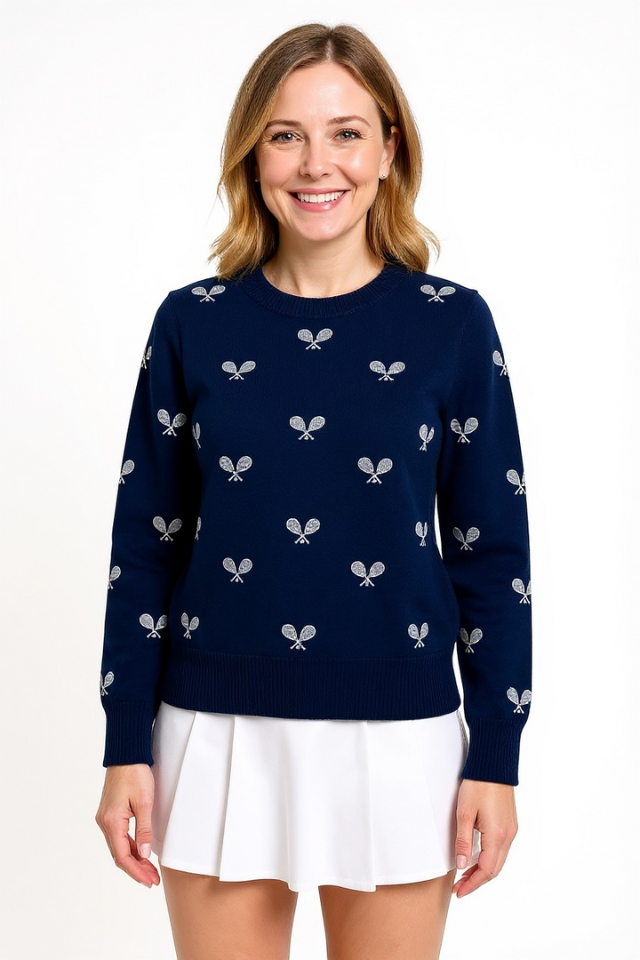 Tennis Sweater Boyfriend Fit