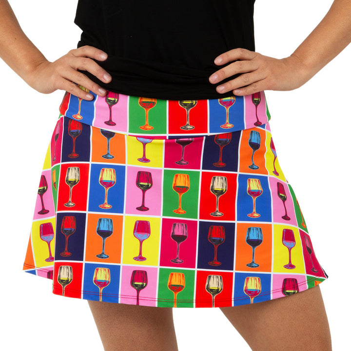 XS Red Winehol Swing Skirt --Final Sale