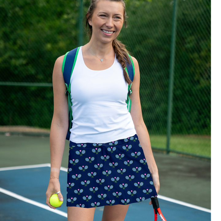 Stripey Tennis Navy
